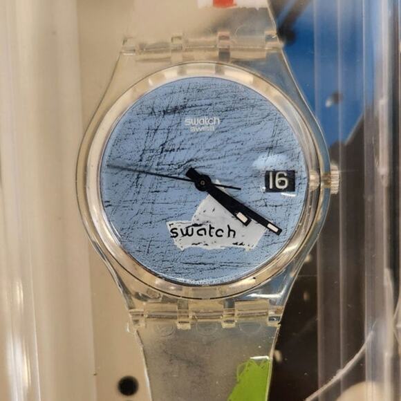 Swatch watch DIBUJOS GK420 2000 Standard Gents Swiss Made New old stock - Picture 4 of 10